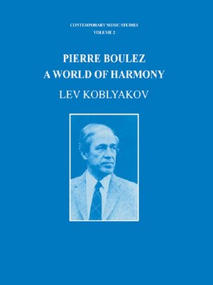 cover image of Pierre Boulez